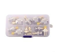 Minhe Kit completo di connettori RF da 14 pezzi con adattatori da SMA a vari tipi, tra cui opzioni BNC e UHF