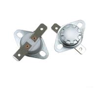 Minhe KSD302 Interruttore termostato ad azione a scatto, controllo della temperatura 16 A AC250 V, confezione da 10 per microonde, bollitore, frigorifero ed elettrodomestici (40 ℃)