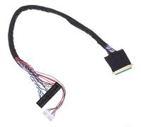 Minhe LVDS I-PEX20453-040T-11 - Cavo per schermo LCD 40P, 2 canali, 6 bit, cavo in fibra ottica compatibile con pannelli da 10,1", 15,6", 17,3", 18,4", 25 cm (D)