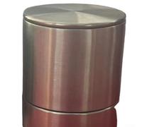 Minhe Macinapepe in acciaio inox con grana regolabile e design a doppia testa per condire con precisione spezie, sale ed erbe aromatiche in cucina domestica (C)