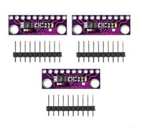 Minhe Modulo convertitore ADC I2C a 16 bit, confezione da 3 schede di sviluppo a 4 canali, gamma 2,0 V-5,5 V, 860 SPS a bassa potenza per strumenti portatili e monitoraggio della batteria (viola)