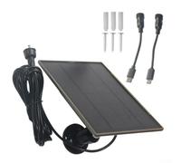 Minhe Pannello solare 3W con 6000mAh per batteria per telecamera di | Costruito per configurazioni di telecamere esterne. Questo pannello solare da 3 W e 6000 mAh per il kit di batterie mantiene
