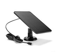 Minhe Pannello solare per telecamera di sicurezza, impermeabile IP65, 4 W, 5 V, pannello di ricarica solare per telecamere di sicurezza esterne, caricabatterie in silicone monocristallino alimentato