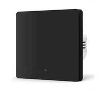 Minhe Per Zigbee 3.0 Smart Wall Light Switch - Pulsante a 1 banda, nessun cavo neutro richiesto, AC 100-240V, 7-300W, ABS ignifugo, per Tuya & Smart-Life App, Alexa/Google Voice Control (nero)