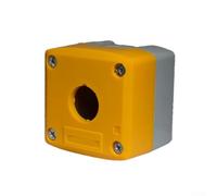 Minhe Scatola interruttore a pulsante per uso industriale, materiale ABS, protezione antipolvere IP40, pulsante di arresto di sicurezza a 1/2/3 fori con cablaggio a vite (LA188-01/Y)