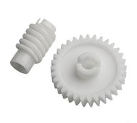 Minhe Set di attrezzi di ricambio per apertura porta garage e ingranaggi a vite senza fine ABS bianco per 41A2817 41A4315 Parti di riparazione adatte facili da installare Adatto per meccanismo da