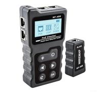 Minhe Tester portatile per cavi di rete per CAT5e CAT6 CAT6a con display LCD di valutazione e illuminazione a LED integrata