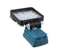 Minhe Torcia elettrica da lavoro con funzione riflettore per batteria Bosch agli ioni di litio e capacità di ricarica USB (A)