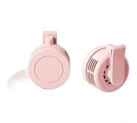 Minhe Ventilatore da collo ricaricabile tramite USB con 3 intensità di vento e libertà di rotazione a 360 gradi per tutto il giorno (rosa fiorito)