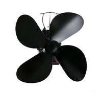 Minhe Ventilatore per camino alimentato a calore per stufe a legna, circolazione del calore silenziosa ed efficiente con design innovativo della lama, materiale in lega di alluminio e funzione di