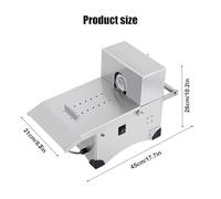 MINHUIJIHUI Legatrice Automatica per Salsicce Elettrica E Macchina Salumi in Acciaio Inox con 2 modalità, Piede di Controllo, Lunghezza Regolabile 0-18cm, 2 Rulli Filo Cotone Professionale
