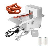 MINHUIJIHUI Macchina Elettrica per Annodare Salsicce E Legatrice Automatica in Acciaio Inossidabile 220v, Diametro 0-45mm, Controllo A Piede, 2 modalità, Lunghezza Regolabile 0-18cm, Ideale