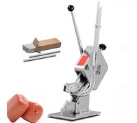 MINHUIJIHUI Macchina per Legare Manuale a U, Sigillatrice per Salsicce Industriale, Guida ad Alta capacità, Dotata di 150 Clip, Ideale per Caffetterie e Panifici, Diametro 50-120 mm