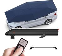 MINHUIJIHUI Ombrello Parasole Completamente Automatico per Auto,Copri Auto per Esterno Portatile,Copertura Retrattile,Tenda da Sole per Auto per Esterni,Protezione da Neve/Gelo/Grandine