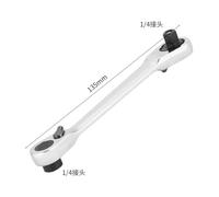 Mini 1/4 Ratchet Wrench Double Ended Quick Socket Screwdriver Hex Torque Wrenches Set Spanner Hand Repair Tools