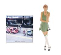 Mini 1:64 Diorama Figure pensiero donne modellismo scenario decorazioni per la