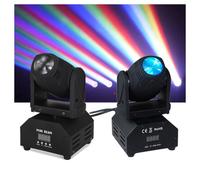 Mini 10 Watt LED Moving Head Light fascio bianco luce testa mobile DJ Party