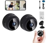 Mini 1080p HD Wireless Magnetic Security Camera | Spyfocus Magnetic Mini Security Camera, Night Vision Motion Detection Security Cam Covert Cameras,Magnetic Security Camera (2pcs)