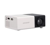 Mini 1080P Portable LED Projector for Kids, 12.5x8.5x4cm, Black/White