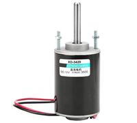 Mini 12/24V 30W Motore a corrente continua a magnete permanente Motoriduttore elettrico reversibile ad alta velocità per generatore fai da te(12V 3000rpm)