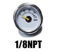 Mini 200bar 350bar Manometro Calibro 1 pollice 1/8NPT 1/8BSPP M10 * 1 Pompa a mano ad alta pressione Immersione alpinismo(350bar 1-8NPT)