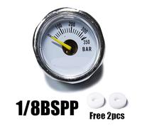 Mini 200bar 350bar Manometro Calibro 1 pollice 1/8NPT 1/8BSPP M10 * 1 Pompa a mano ad alta pressione Immersione alpinismo(350bar 1-8BSPP)