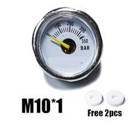 Mini 200bar 350bar Manometro Calibro 1 pollice 1/8NPT 1/8BSPP M10 * 1 Pompa a mano ad alta pressione Immersione alpinismo(350bar M10)