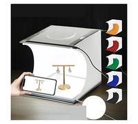 Mini 22.5 LED Fotografia Shadowless Bottom Light Panel Pad + 2LED Panels 20CM Lightbox Photo Studio Shooting Tent Box Per la fotografia in studio
