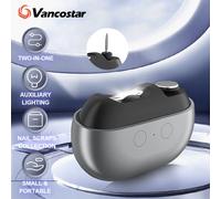 Mini 2in1 Tagliaunghie elettrico Trimmer Lucidatore Auto LED Light Collettore di polveri per unghie Tagliaunghie automatico ricaricabile portatile