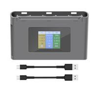 Mini 2SE / Mini 4K - Caricatore a batteria a due vie, per DJI Mini 4K/Mini 2/Mini SE, tre batterie ricaricabili, accessori per droni (grigio)