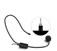 Mini 3,5 mm Microfono con Microfono con Testa Montata Microfono a Condensatore per Altoparlante con Amplificatore Vocale per Android e Smartphone