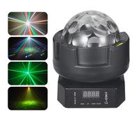 Mini 30W Magic Ball Luce a testa mobile Controllo DMX Proiettore di luce laser DJ 2X10W Luce stroboscopica per spettacoli di eventi di club di nozze di feste