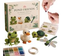 Mini 3D Beaded Animal DIY Craft Kit | Creative 4 Set Educational PVC Bead Art Ornament Kit Beginner Friendly Handmade Animal Figurine Project Instruction Included | Kids Adults Women Party Classroom D