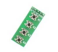 Mini 4 Tasti a Pulsante Switch Tastiera, Adatta per la Breadboard Mega2560, Ideale per Il Collegamento alla CPU MCU PLD, GND K1 K2 K3 K4 Modulo Chiave per Progetti Elettronici