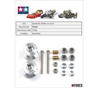 Mini 4wd DOUBLE ALUMINUM ROLLERS (13-12mm) Tamiya 15398 New Nuovo