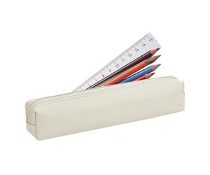 Mini a in stile PU-Custodia con cerniera per il trucco e le penne | organizzatore per rossetto, pennello & Eparne, Madand Practical Making Bag in rem, Beige, Se référer au