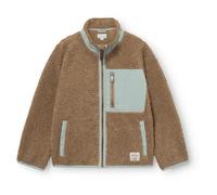 Mini A Ture - Kid's Matalinur - Giacca in pile 128 marrone