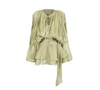 Mini abito da donna con scollo a V a maniche lunghe impiombato a vita alta abiti corti, 1102, M