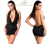 Noir Handmade F351 Luminara Mini Dress M