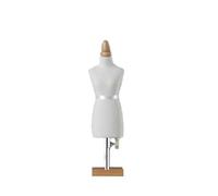 Mini abito regolabile forma mannequin per cucito - mezzo scala 1/2 1/3 1/4 Modello fittizio sartoriale posizionabile, perfetto per la creazione di un abbigliamento bianco 1/4A