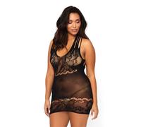 Mini abito sexy Plus size trasparente sensuale donna