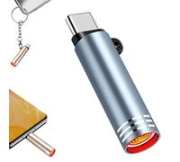 Mini accendino elettrico da esterno, alimentato da connettori di tipo C, perfetto per viaggi, componenti elettronici, collegare il telefono cellulare e soffiare al lavoro, per telefoni cellulari e