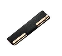 Mini accendino sottile al butano, accendino antivento con fiamma rossa, accendini a torcia in metallo, regali da uomo (Color : Matte black)