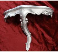 Mini Accessori Console Muro Bianco-Argento Barocco Repro 23, 5x10x18 Specchio