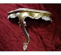 Mini Accessori Console Muro Oro-Bianco Barocco Repro 23, 5x10x18 Specchio Muro