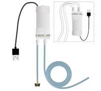 Mini acqua autoadescante alimentata tramite USB, a basso consumo energetico per acquari idroponica e piccole fontane, ingresso 5 V 2 A, diametro del tubo 6 mm (3 metri)