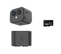 Mini action camera 4K con stabilizzazione dell'immagine, visione notturna, wireless e batteria integrata(Camera Add 16g)