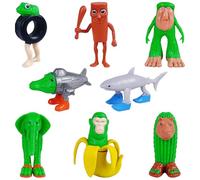 Mini Action Figure, Model Cake Toppers Set, Giocattoli per Bambini, Giocattoli di Animazione dei Cartoni Animati, 8 pezzi Decorazione Tavolo Decorazione Torta Compleanno Bambini PVC Figurina