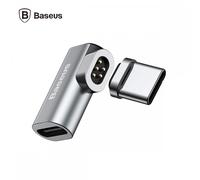 Mini Adattatore Angolato Magnetico USB Tipo-C Baseus In Metallo Grigio