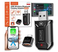Mini adattatore Carplay Android Auto Wireless CarLink Audio USB USB-C 10m Zenwir